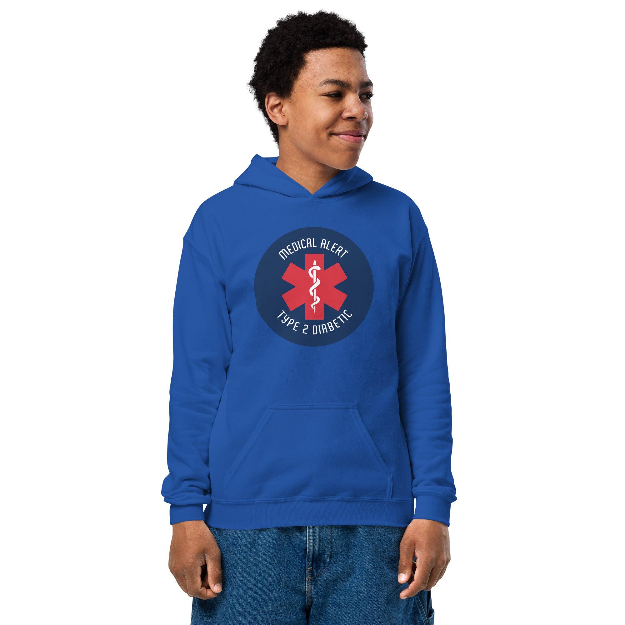 ExpressionMed Type 2 Diabetic Alert Youth heavy blend hoodie