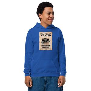 ExpressionMed Wanted Poster in Antique Brown Youth heavy blend hoodie