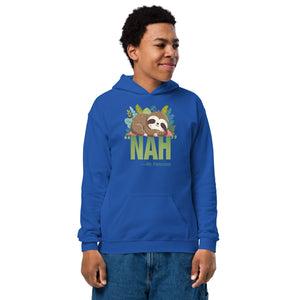 ExpressionMed NAH Sloth Youth heavy blend hoodie