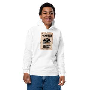 ExpressionMed Wanted Poster in Antique Brown Youth heavy blend hoodie