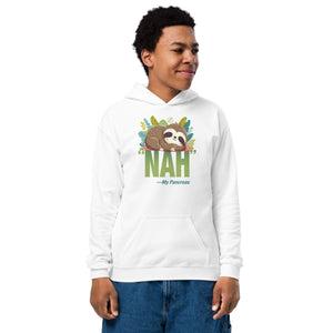 ExpressionMed NAH Sloth Youth heavy blend hoodie