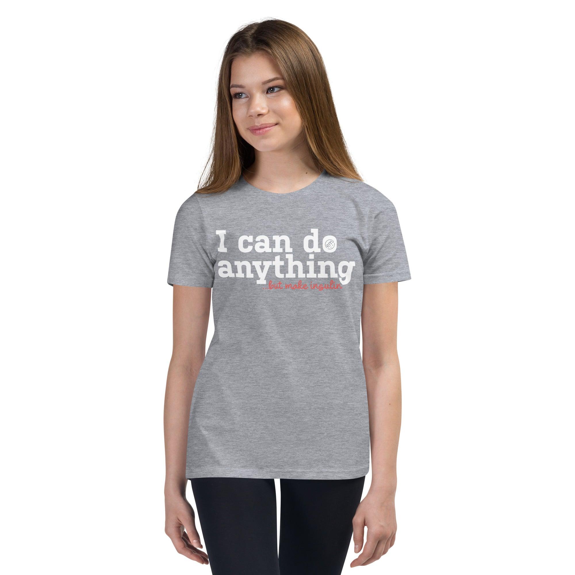 ExpressionMed Anything But Insulin Youth Short Sleeve T-Shirt