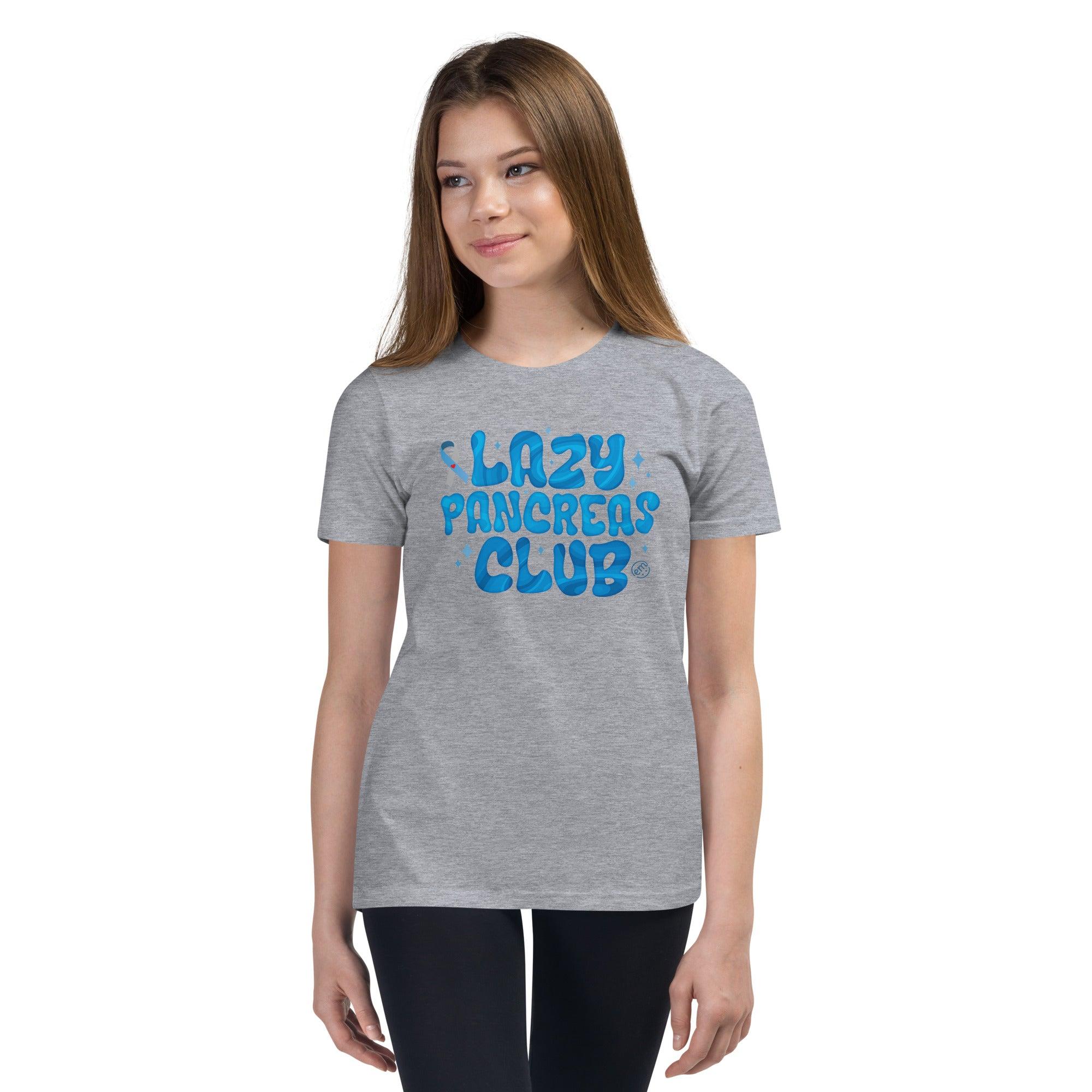 ExpressionMed lazy Pancreas Club Youth Short Sleeve T-Shirt