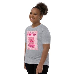 ExpressionMed Wanted Poster in Pink Youth Short Sleeve T-Shirt