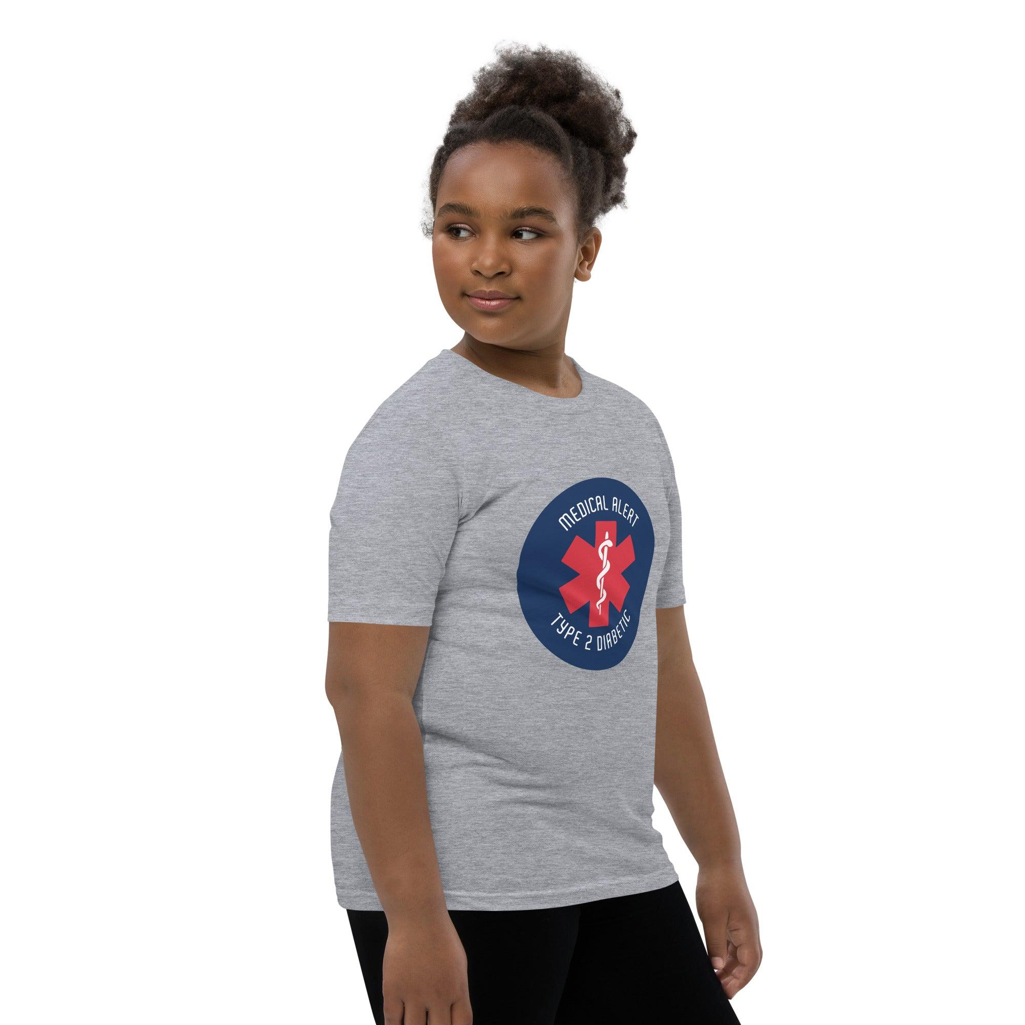 ExpressionMed Type 2 Diabetic Alert Youth Short Sleeve T-Shirt