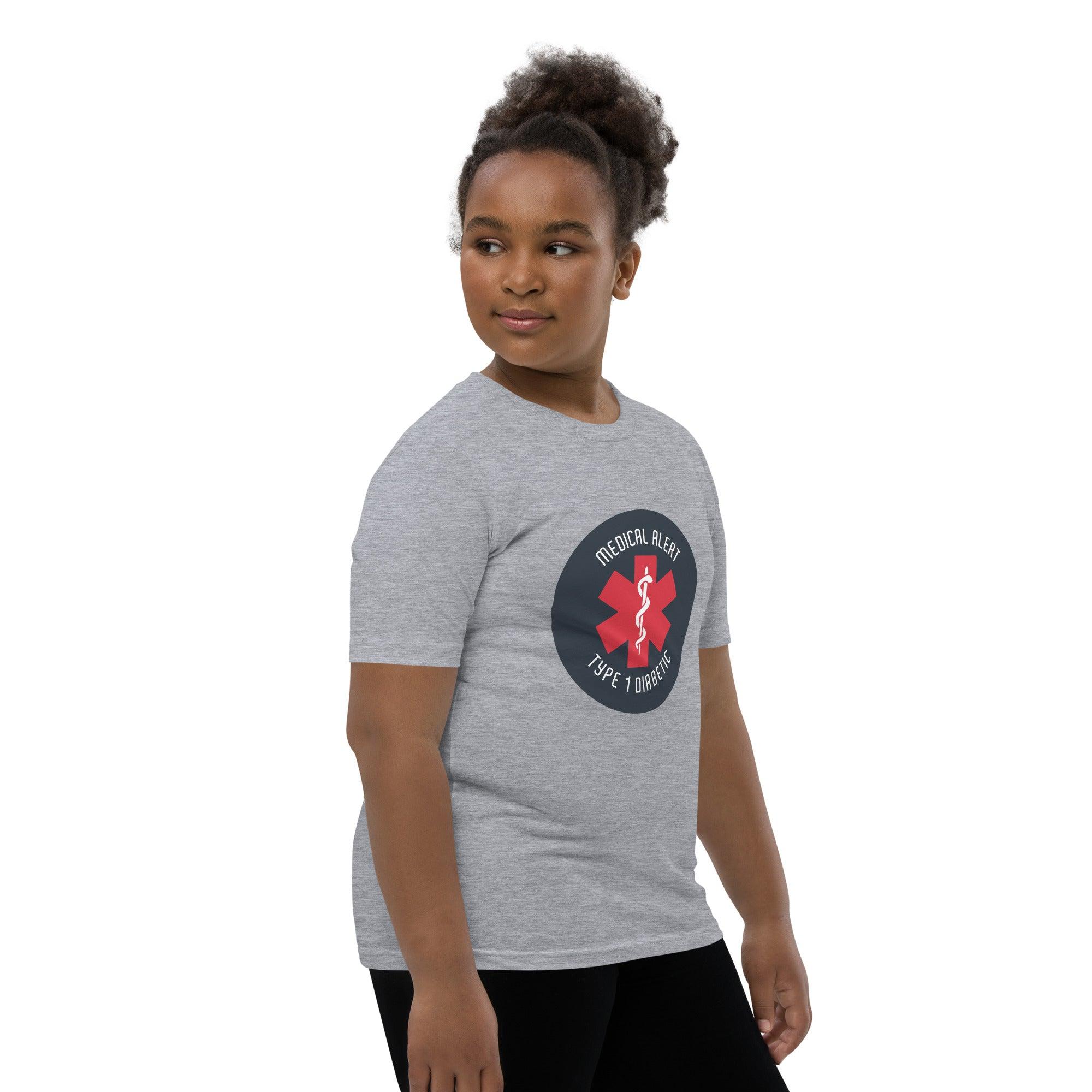 ExpressionMed Type 1 Diabetic Alert Youth Short Sleeve T-Shirt