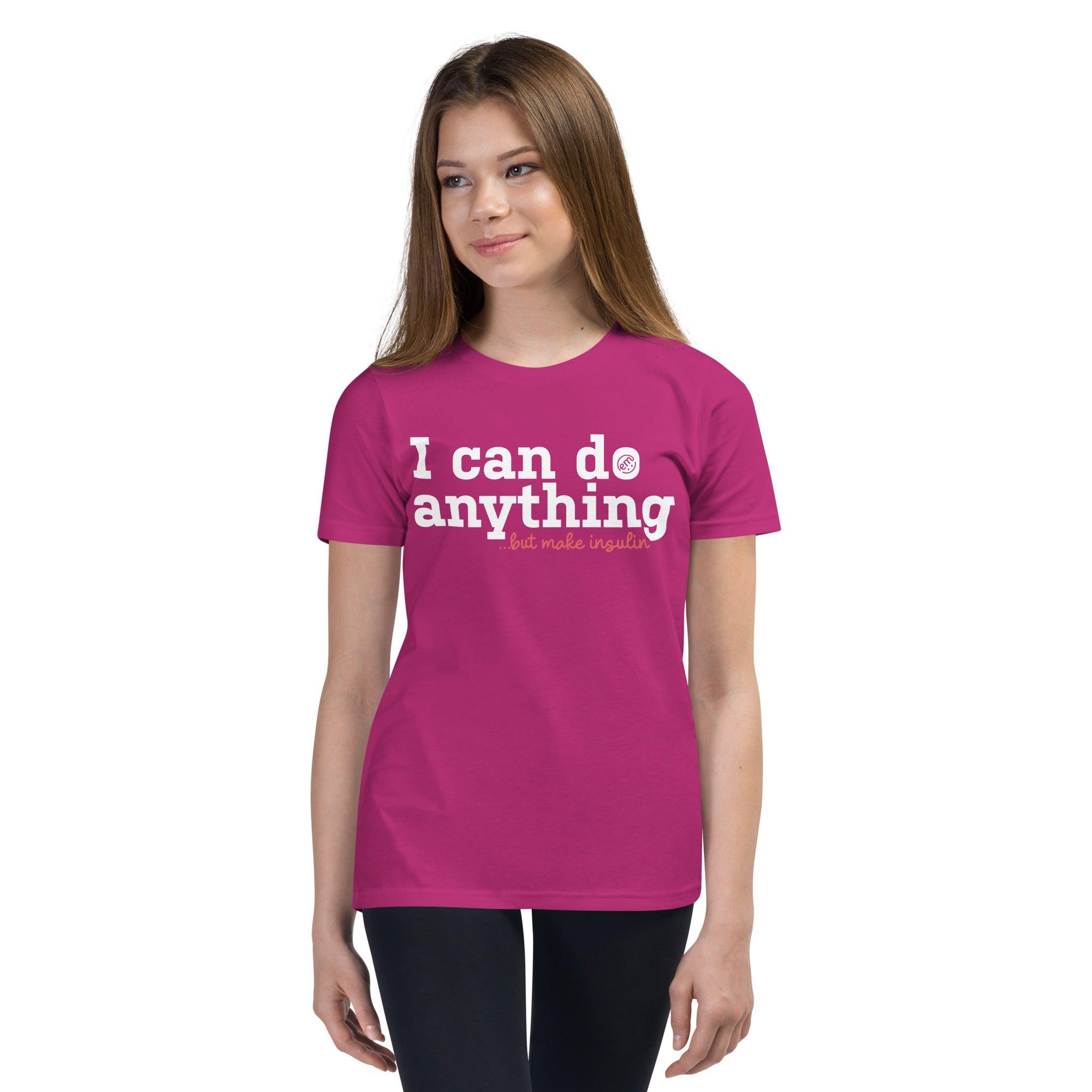 ExpressionMed Anything But Insulin Youth Short Sleeve T-Shirt