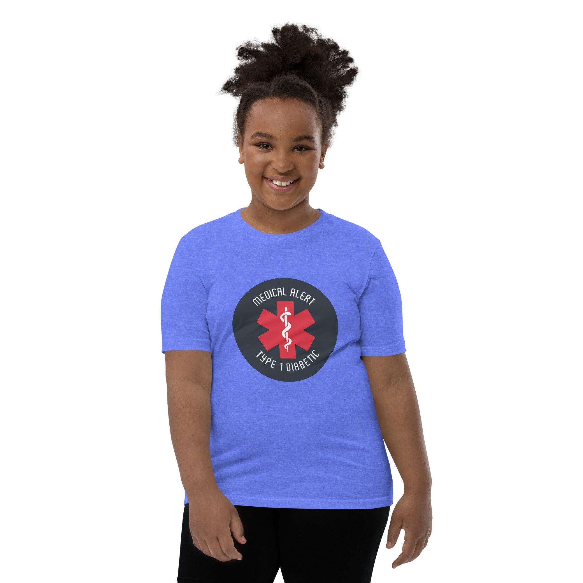 ExpressionMed Type 1 Diabetic Alert Youth Short Sleeve T-Shirt