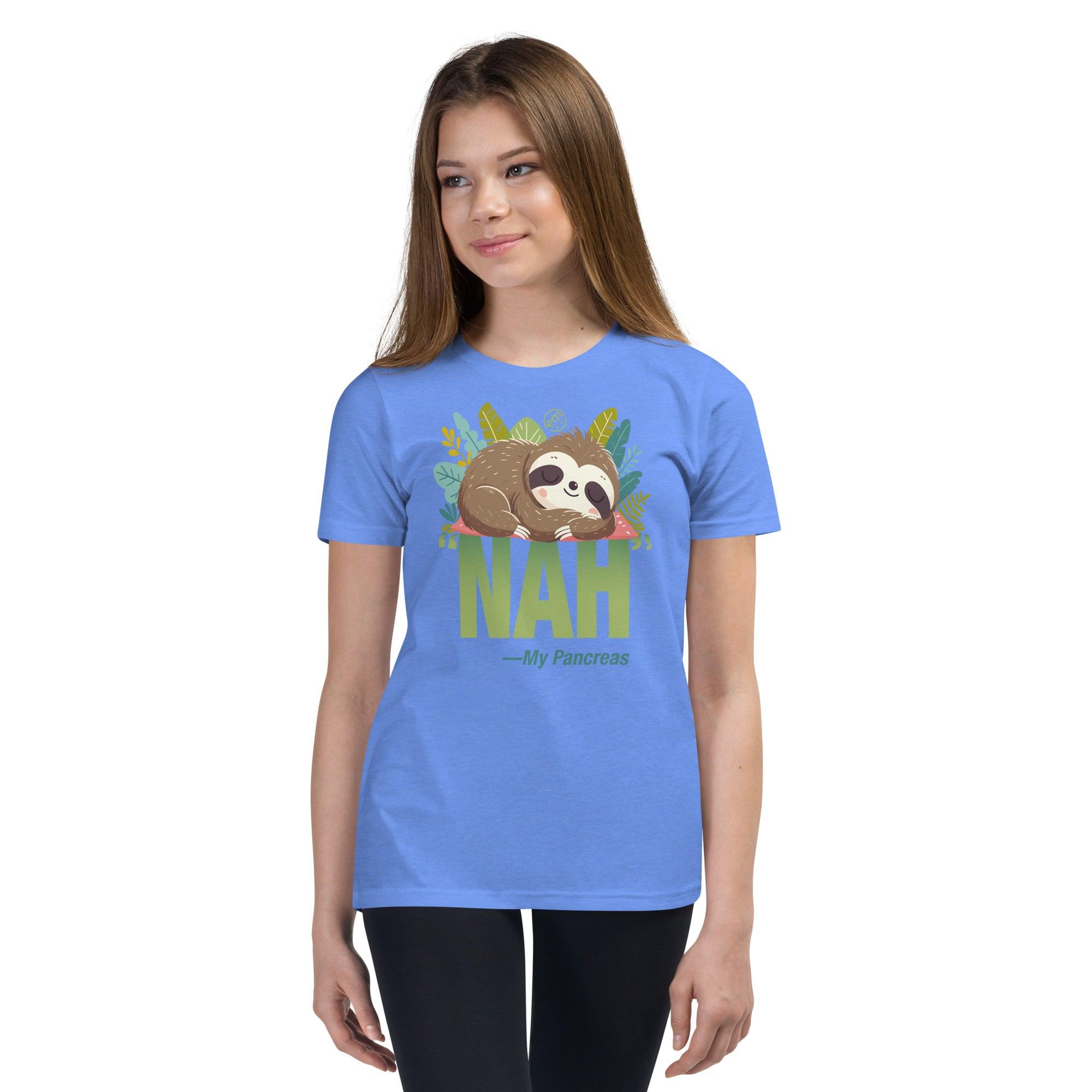 ExpressionMed NAH Sloth Youth Short Sleeve T-Shirt