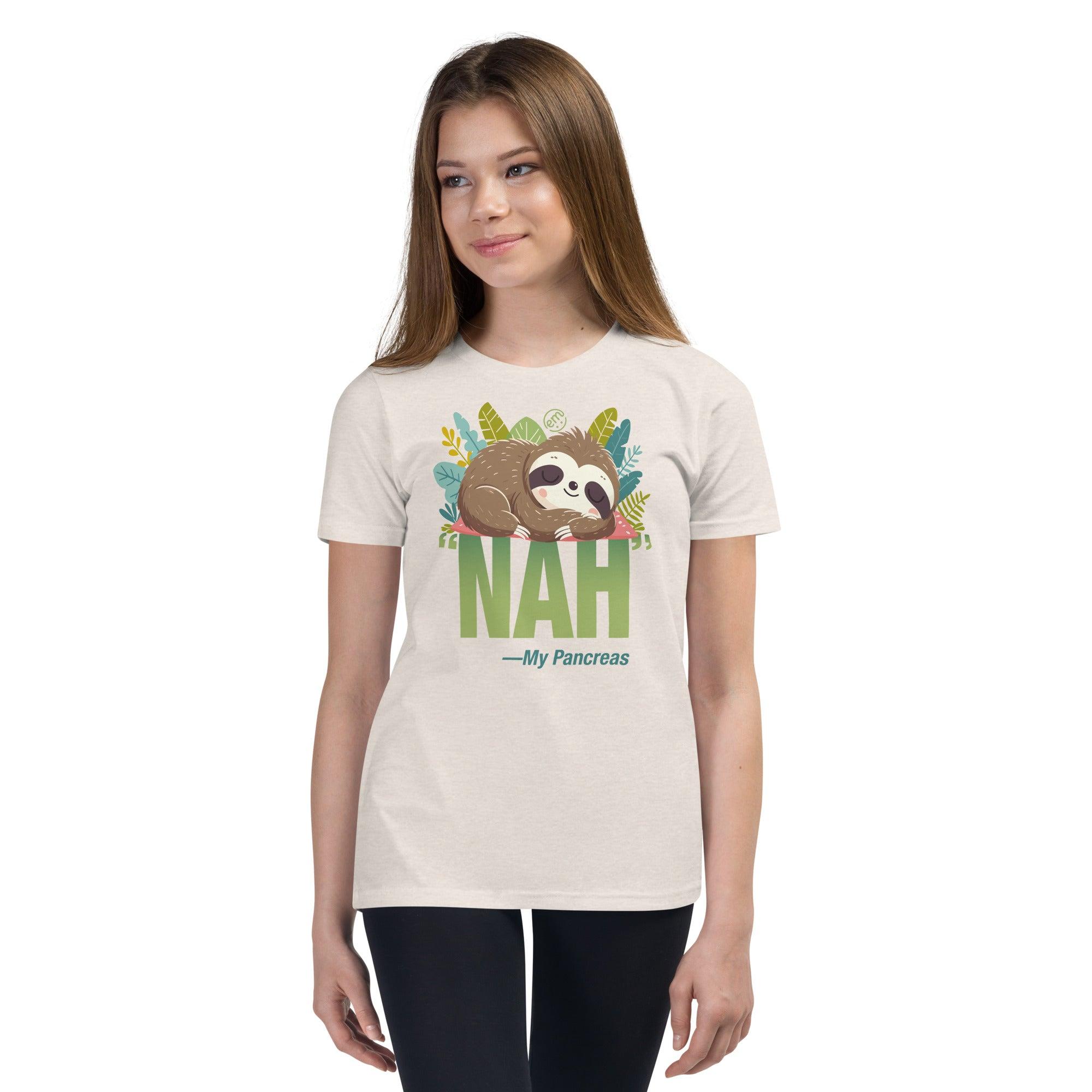 ExpressionMed NAH Sloth Youth Short Sleeve T-Shirt