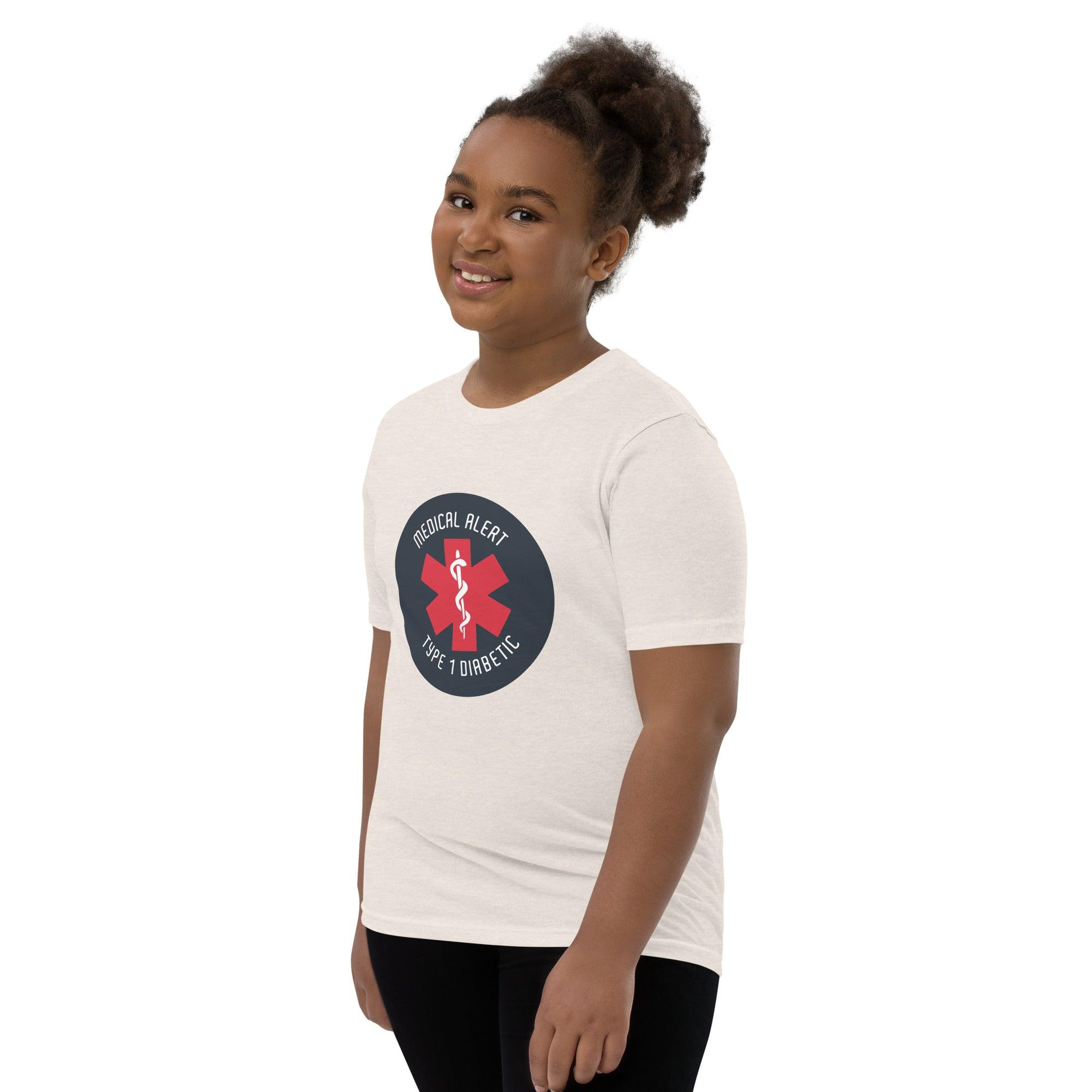 ExpressionMed Type 1 Diabetic Alert Youth Short Sleeve T-Shirt