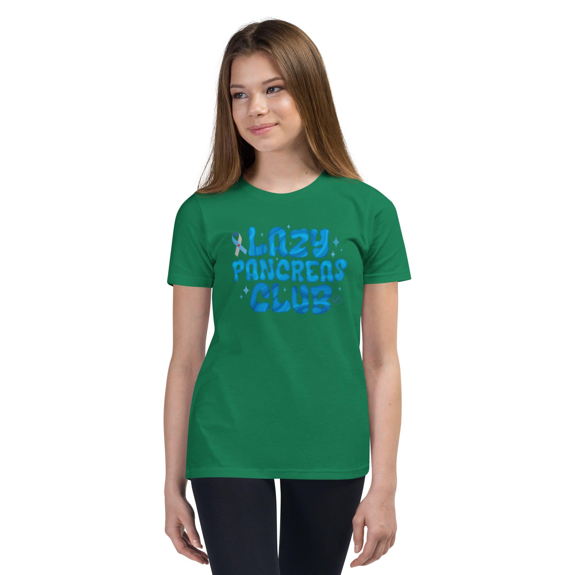 ExpressionMed lazy Pancreas Club Youth Short Sleeve T-Shirt