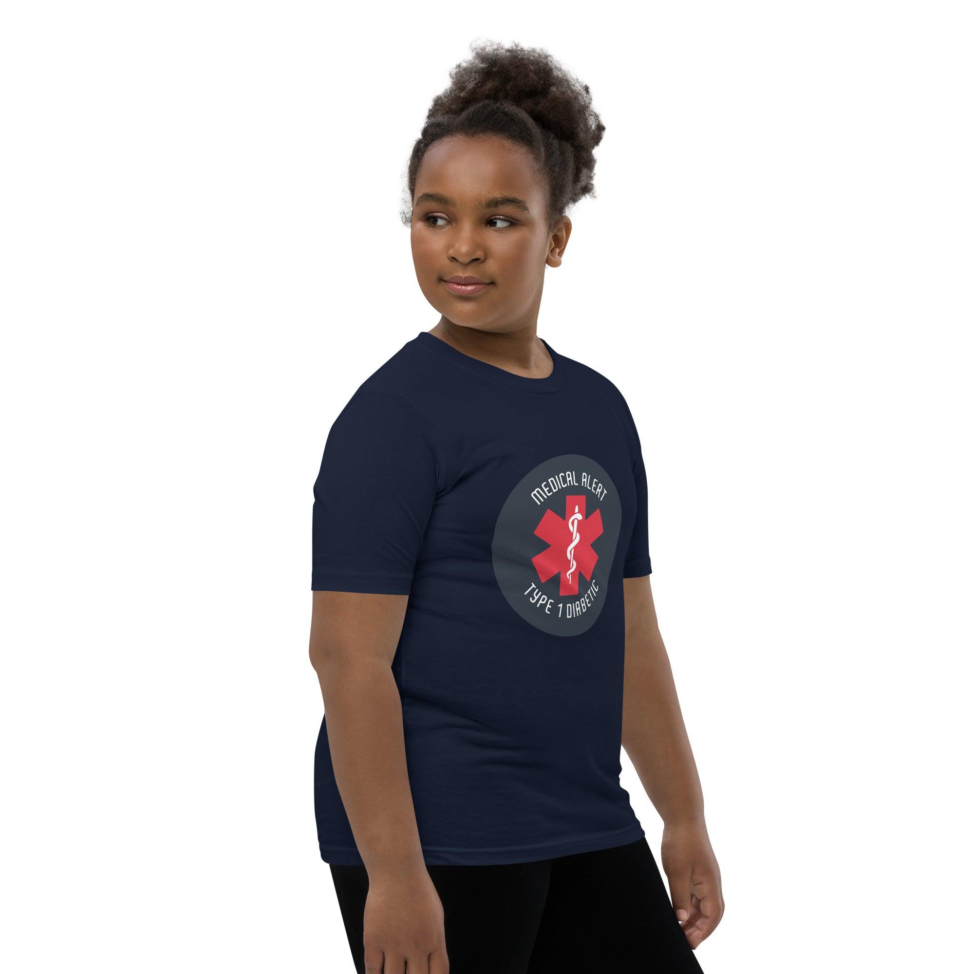 ExpressionMed Type 1 Diabetic Alert Youth Short Sleeve T-Shirt