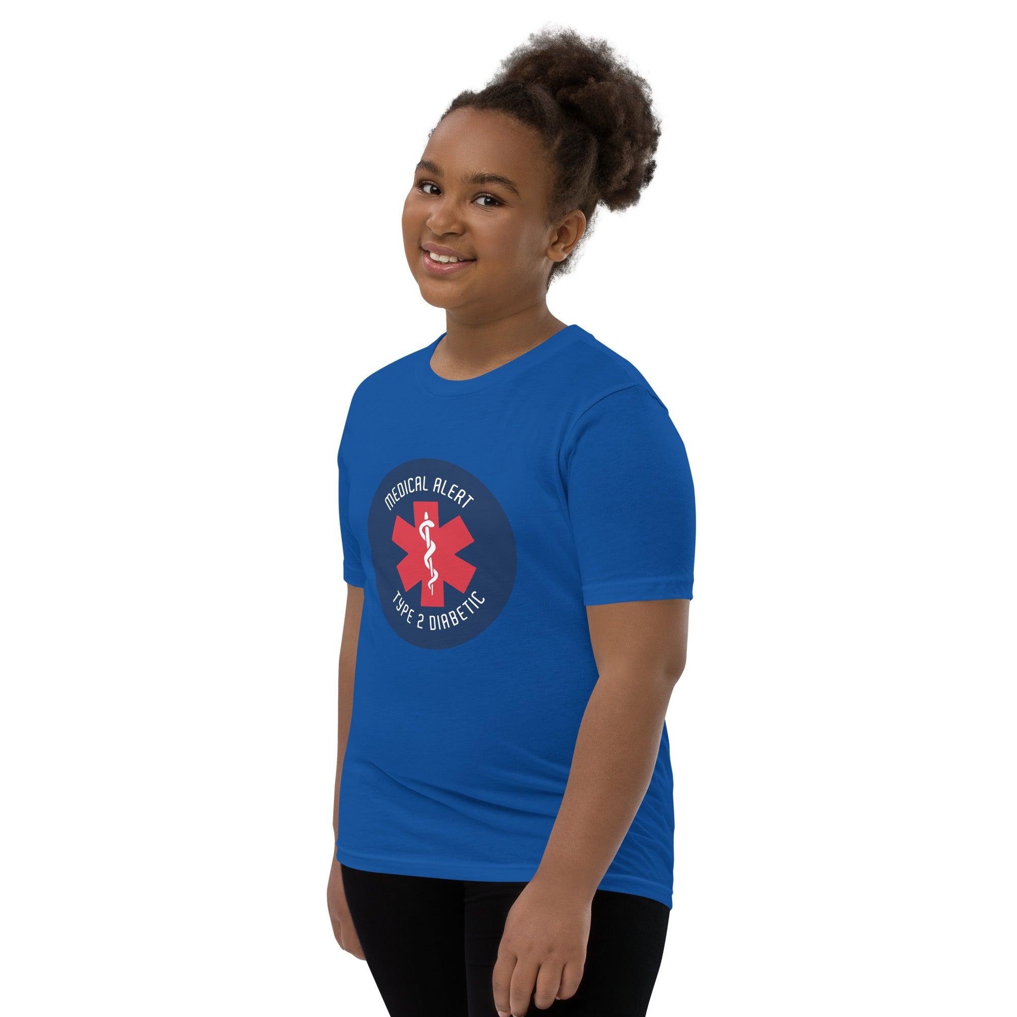 ExpressionMed Type 2 Diabetic Alert Youth Short Sleeve T-Shirt