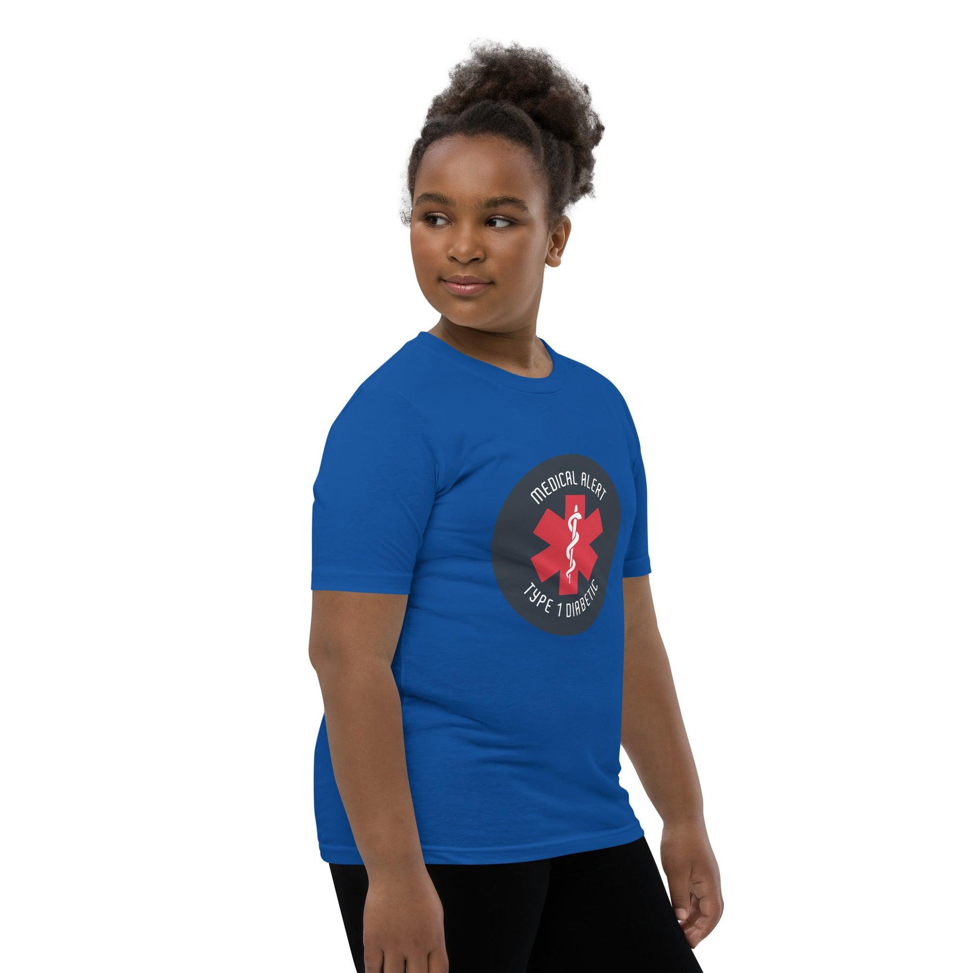 ExpressionMed Type 1 Diabetic Alert Youth Short Sleeve T-Shirt