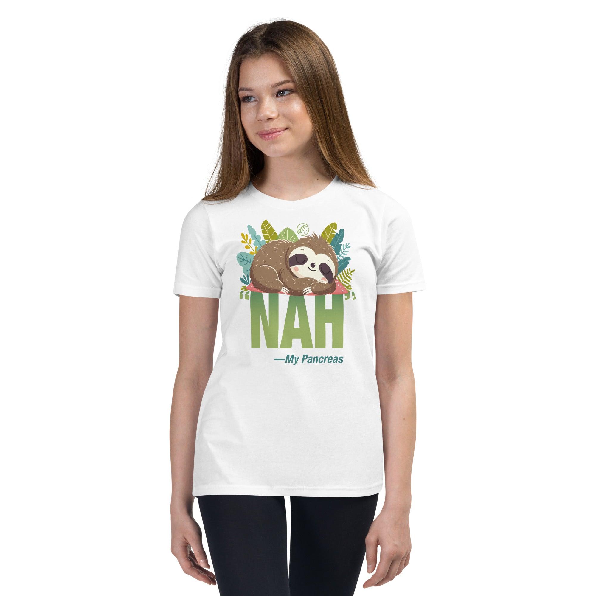 ExpressionMed NAH Sloth Youth Short Sleeve T-Shirt