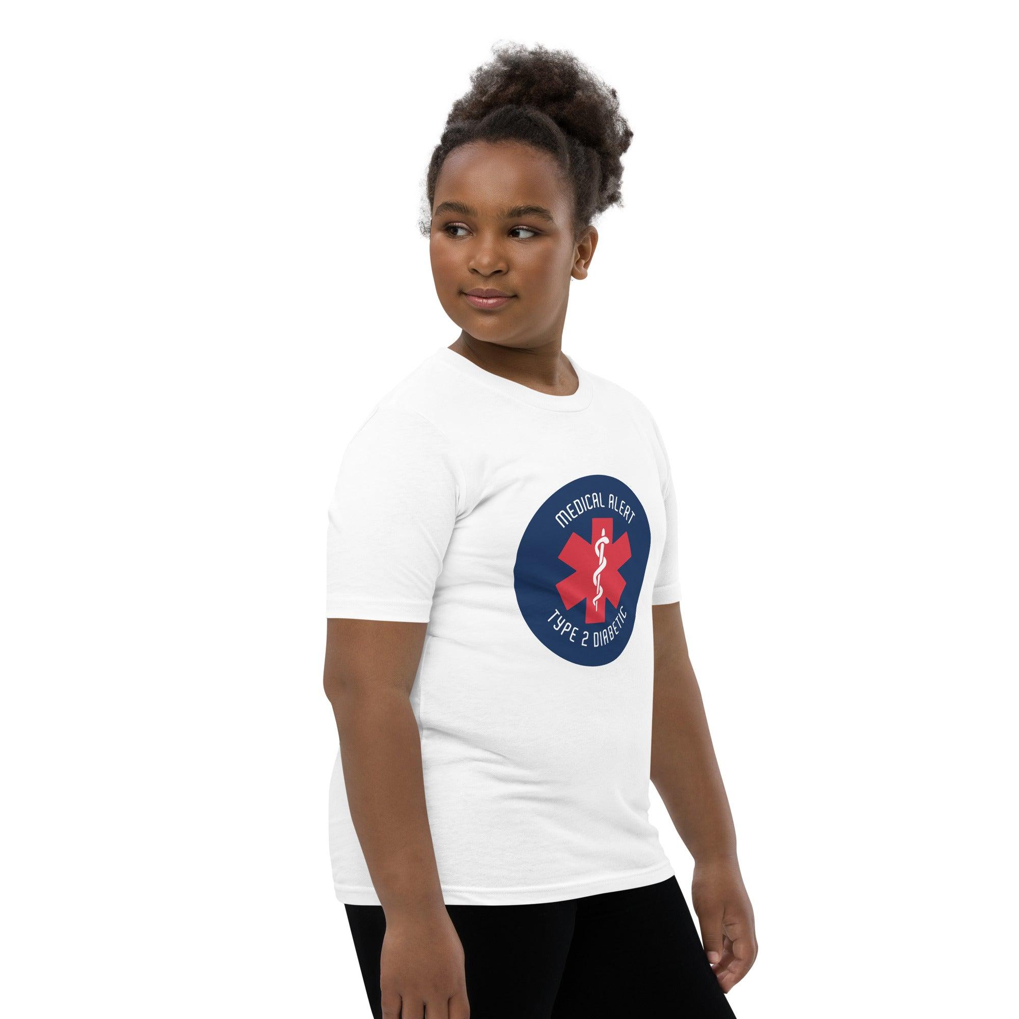 ExpressionMed Type 2 Diabetic Alert Youth Short Sleeve T-Shirt