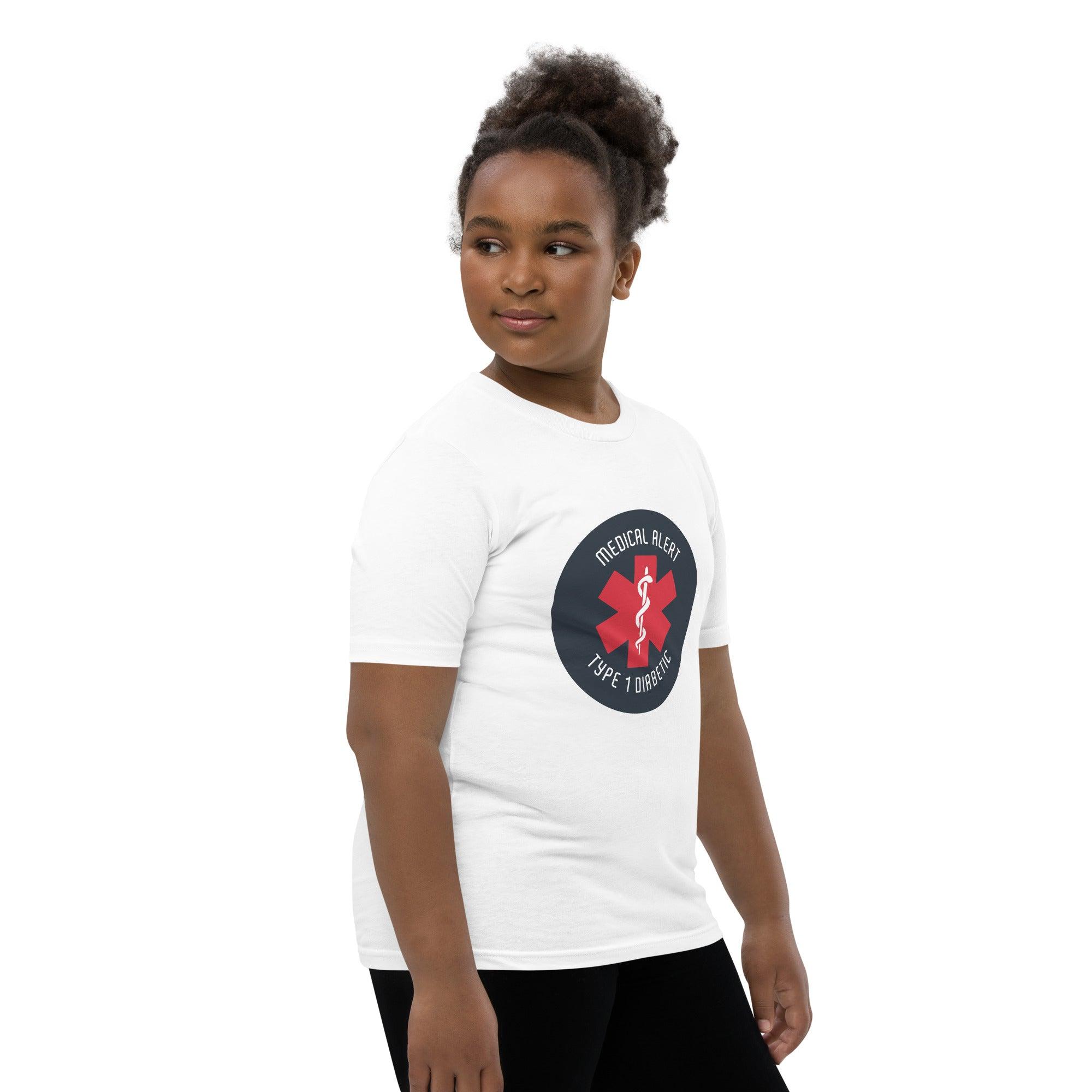 ExpressionMed Type 1 Diabetic Alert Youth Short Sleeve T-Shirt